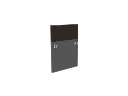 baliepaneel bureau aanbouw links MS-donkergrijs BN2036-bruin 800mm