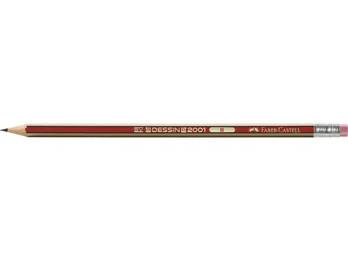 Potlood Faber-Castell Dessin 2001 B met gum