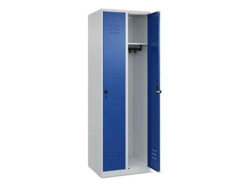 locker,HxBxD 1850x600x500mm,2vak,vak B 300mm,draaigrendel