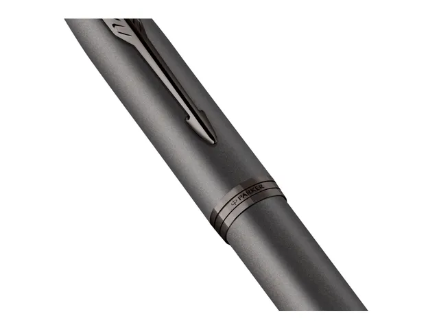 Vulpen Parker IM Monochrome Gun Metal Medium Blauwe inkt