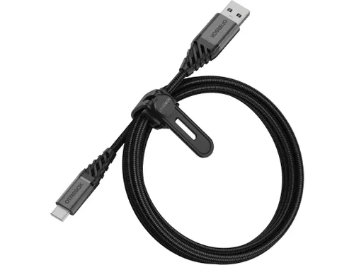OtterBox Premium Datatransferkabel USB-A naar USB-C 1m zwart