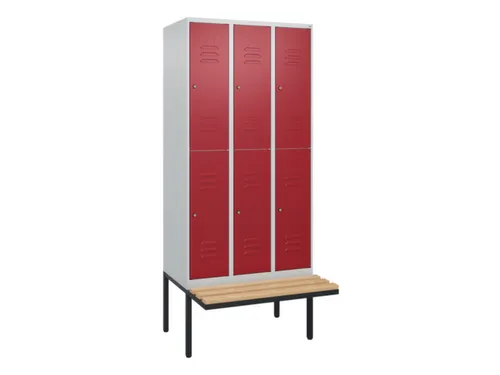 Dubbeldekse dekenkist,HxBxD 2120x900x815mm,3x2vak.,vak B 300mm