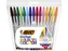 Balpen Bic Cristal large multicolour assorti etui à 15 stuks