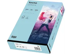 Inapa Tecno colors Gekleurd papier A4 Midden blauw 160 gram 250vel