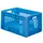 Euronorm Stapelkrat 320x600x400mm 60l Opengewerkt/Bodem Gesl. Blauw