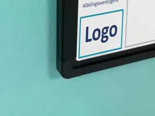 Whiteboard bedrukt eigen ontwerp 45x60cm Softline 8mm zwart profiel - 2