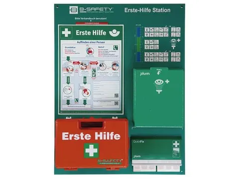 EHBO-station,wandmontage,EHBO-koffer,pleisterdispenser,oogspoelstation
