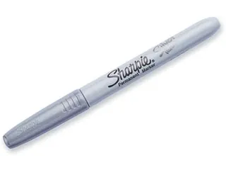 Permanente Marker Metallic, Fijne Punt, Zilver - 2