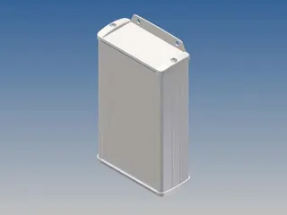 Aluminium Behuizing - WIT - 145x85.8x36.9mm - Met Flens - 1