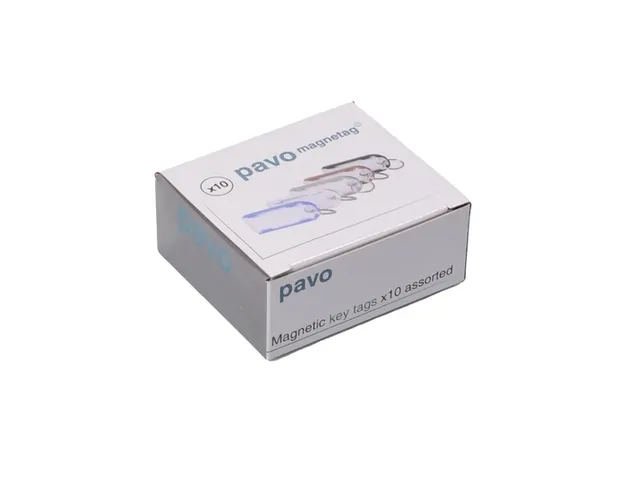 Sleutellabel Pavo magnetisch 10 stuks assorti
