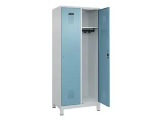 locker,HxBxD 1950x800x500mm,2vak,vak B 400mm,cil.-slot,voeten - 2