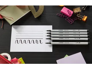 Creative Tips STABILO Arty assorti tips zwart blister à 5 stuks - 4
