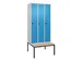 Armoire vestiaire Classic+ 3 comp 212x90x81,5cm gris clair/bleu clair