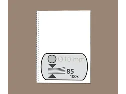 Draadrug Fellowes 10mm 34-rings A4 zilver 100stuks