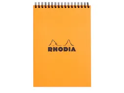 Spiraalblok Rhodia A5 lijn 160 pagina's 80gr oranje
