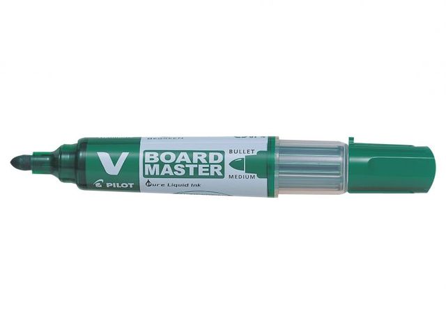 Whiteboardmarker Pilot V-Board Master Begreen Rond Medium Punt Groen | WhiteboardOnline.be