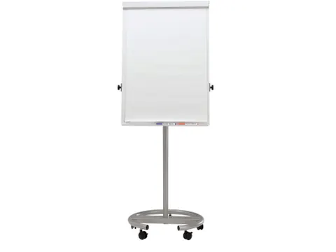 Verrijdbare Flipover MAULoffice Ronde Voet Zilver