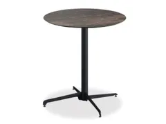 outdoortafel,HxØ 740x700mm,rond,X-onderstel zwart
