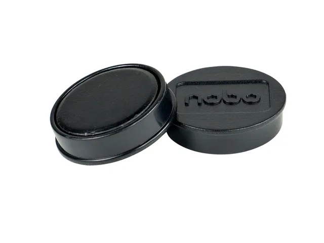 Aimant Nobo 32mm noir 10 pièces