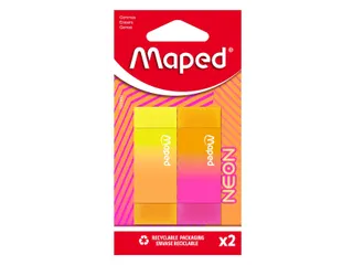 Gum Maped Neon set à 2 stuks assorti - 2
