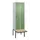 locker met bank,HxBxD 2120x600x815mm,2vak,vak B 300mm,draaigrendel