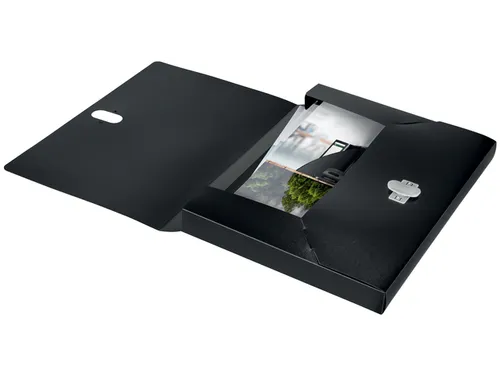 Documentenbox Leitz Recycle A4 PP zwart