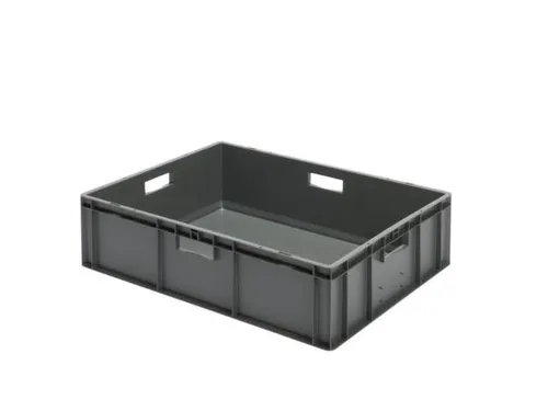 Euronorm-Stapelbak 78 Liter 210x800x600mm Wanden/Bodem Gesloten Grijs