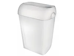 Afvalbak Kunststof Wit 43 Liter Half Open