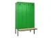 armoire vestiaire avec banc noir et blanc,HxlxP 2120x1200x815mm