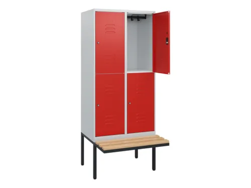 Dubbeldekse dekenkist,HxBxD 1950x800x815mm,2x2vak.,vak B 400mm