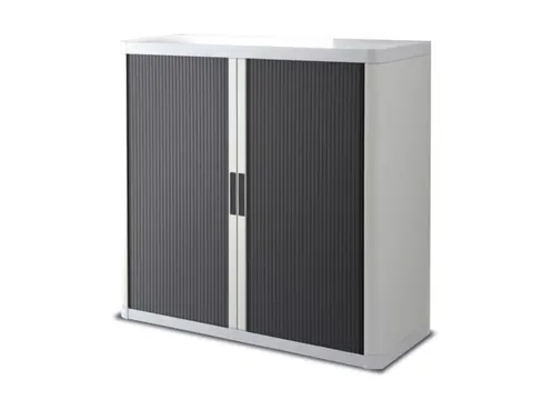 Roldeurkast HxBxD 1040x1100x415mm 2 Oh Romp Wit Front Antraciet