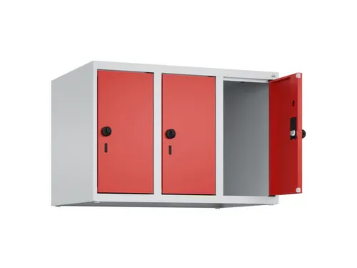 opzetkast,v. locker,3vak.,vak B 250mm,HxBxD 500x750x500mm,vleugeldeur