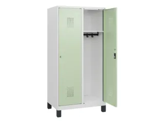 schoollocker,HxBxD 1630x800x500mm,2vak,vak B 400mm,cil.-slot,voeten - 1