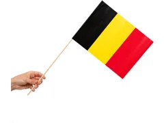 België zwaaivlag 30 x 20 cm pak van 10 stuks