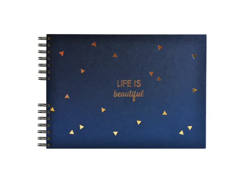 Fotoalb spi 50p.zwar t 32x22cm LIFE blauw