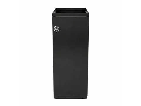 Modulaire Afvalbak met Deur en Zakhouder 60 liter Mat Zwart