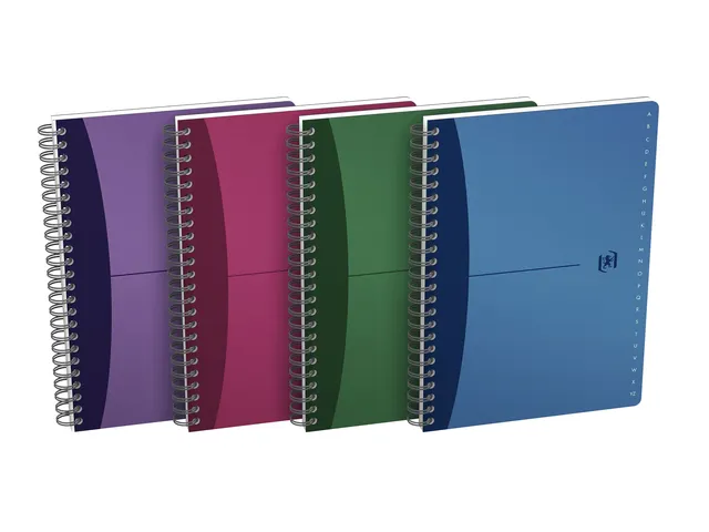 Indexboek Oxford Urban Mix A5 90vel alfabet lijn Assorti