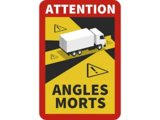 waarschuwingsbord,Attention Angles Morts vrachtwagen,folie - 1