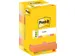 Post-it Z-notes, 100 feuilles, ft 76 x 76 mm, paquet de 12 blocs, coul