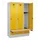 locker met bank,HxBxD 1950x1200x815mm,3vak,vak B 400mm,draaigrendel