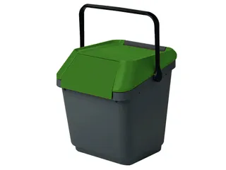 Easymax Afvalbak 35 Liter Grijs Groen - 1