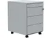 Caisson mobile, 3 tiroirs + tirette plumier, aluminium