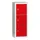 lockerkast,HxBxD 598x225x200mm,1x3vakken,RAL7035,front RAL3000