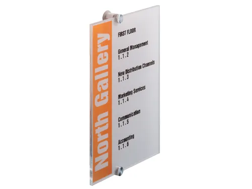 Deurbordje Durable crystal sign 4825 210x297mm