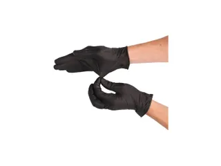 Handschoen CMT S (6-7) soft nitril zwart 100 stuks - 1