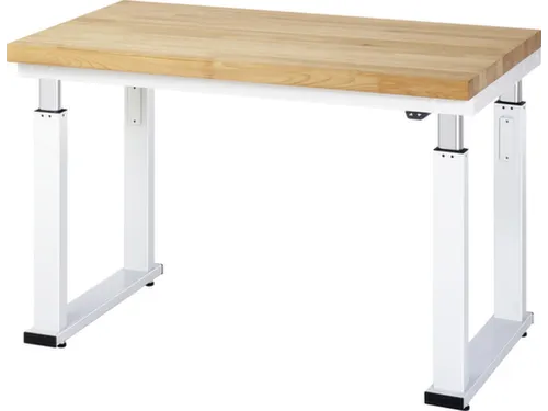 Werkbank elektrisch hoogte verstelbaar 740-1040x1250x700mm beukblad