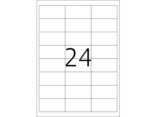Etiket 66x33.9mm 2400 Stuks