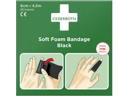 Cederroth 51011021 Soft Foam bandage Zwart 6cm x 4,5m 10 stuks