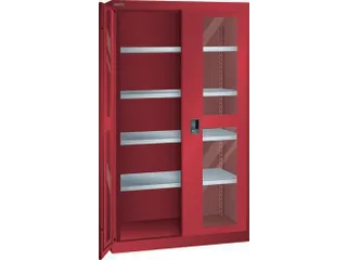 zwaarlastkast met openslaande deuren,HxBxD 1950x1100x641mm,lak RAL3003 - 2