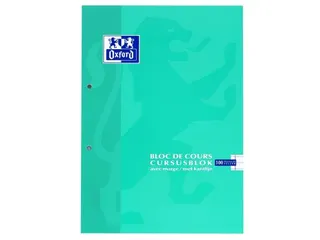 Cursusblok Oxford School A4 2-gaats lijn 100vel assorti - 3
